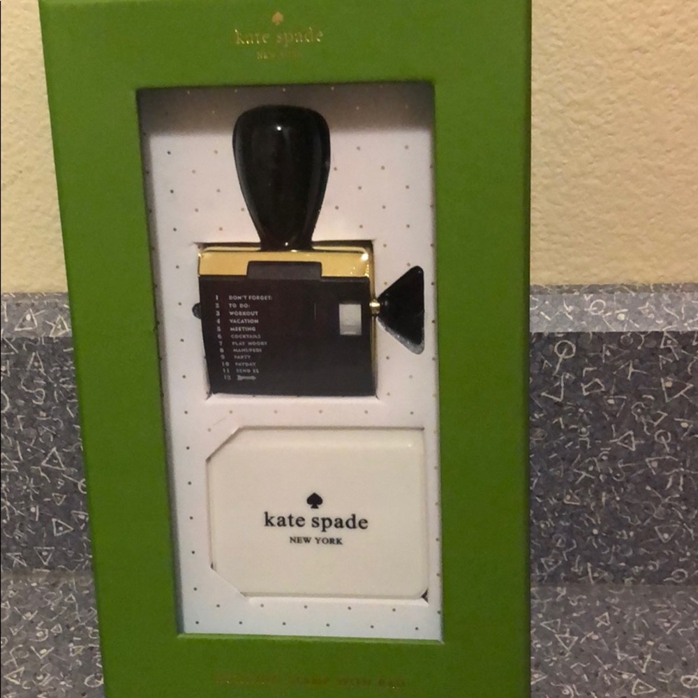 New Kate Spade Stamp with Pad
